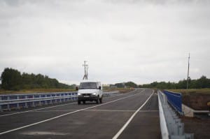 В Оренбургской области открыто рабочее движение по мосту через реку Гусиху